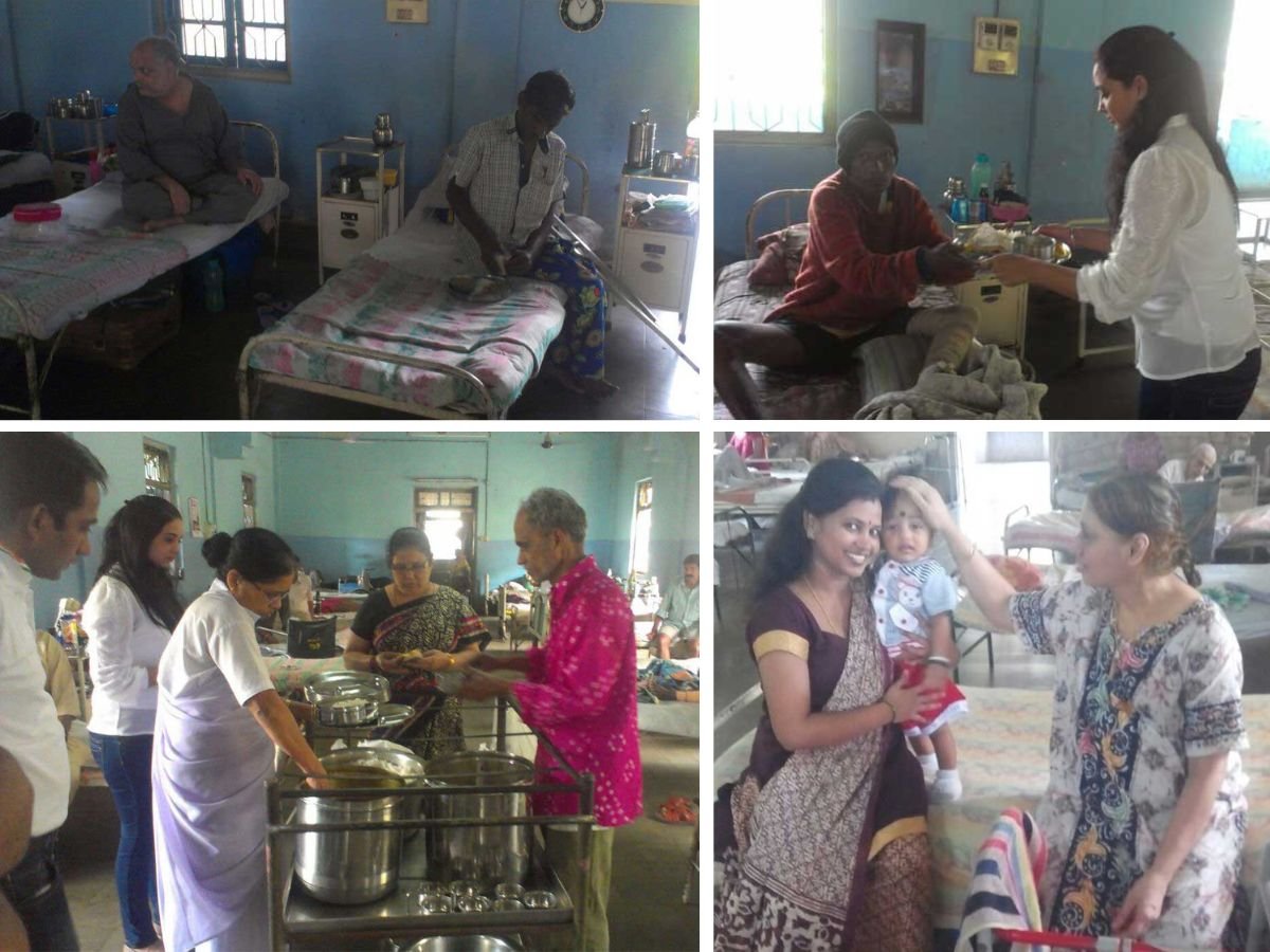 Asmita Birthday with Elderly