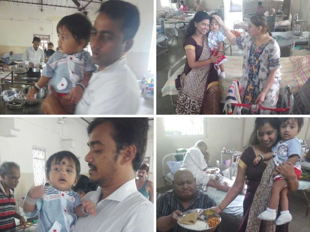 Vihaan Birthday with Elderly